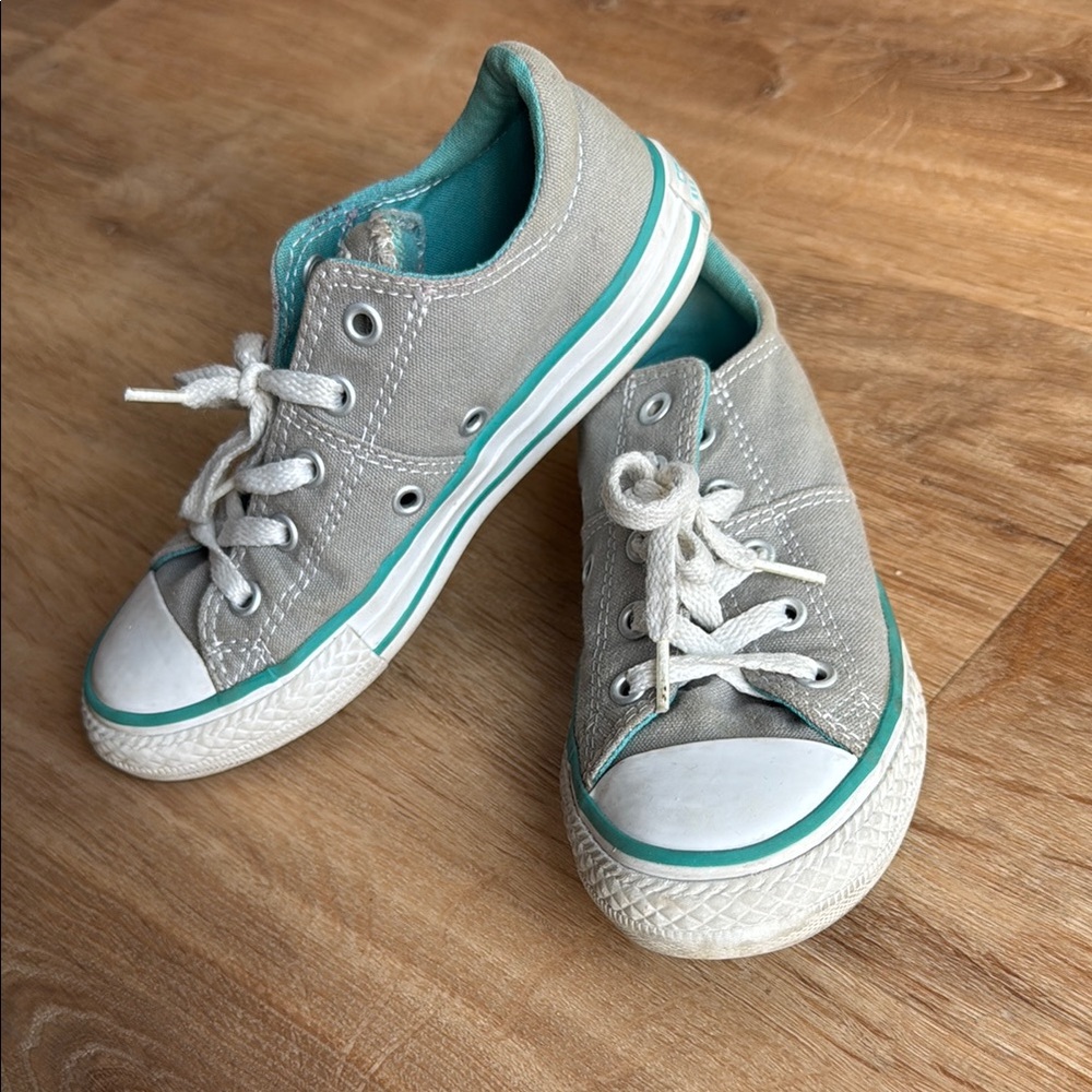 Kids Grey Converse Shoes